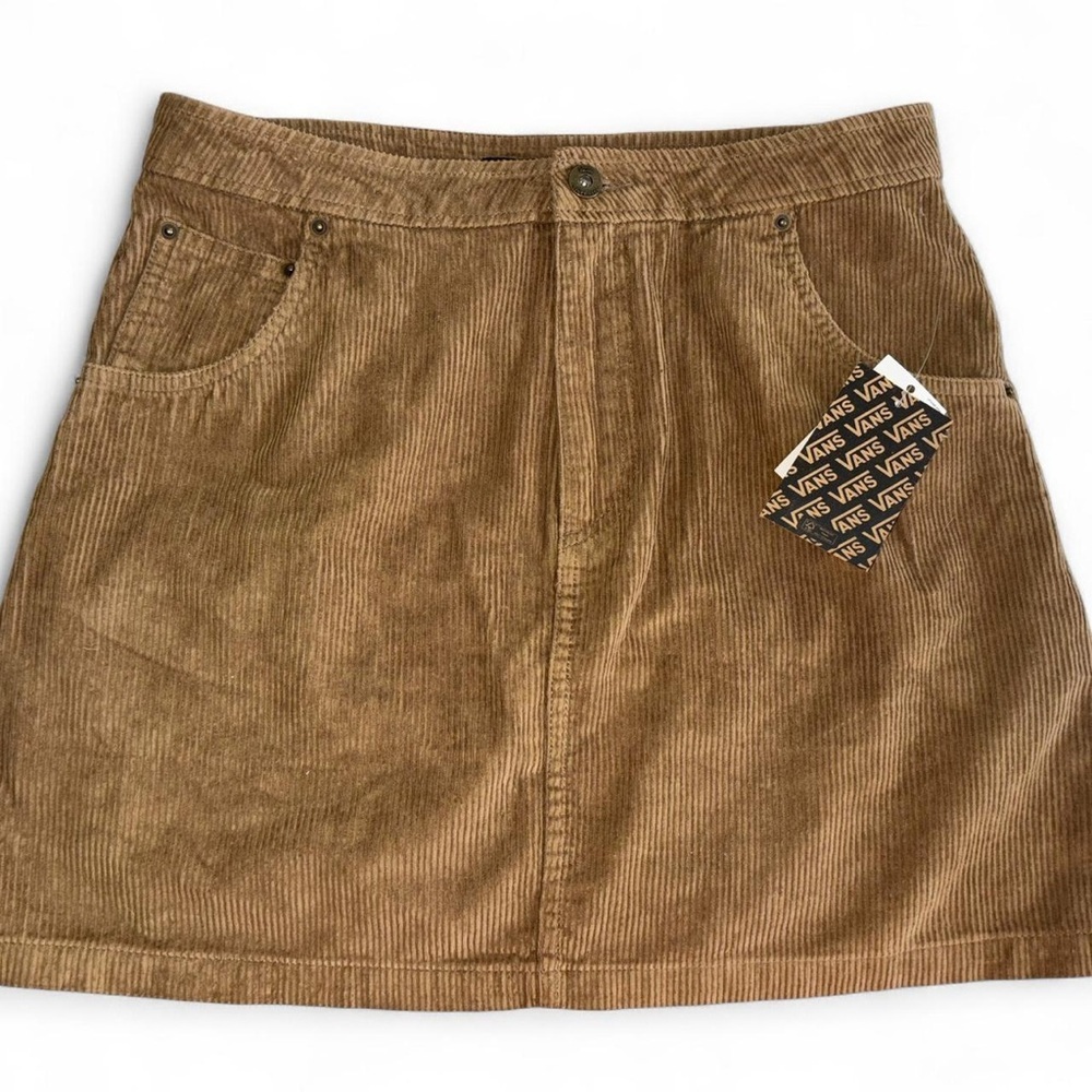 Vans Tan A-Line Mini Skirt Casual NWT